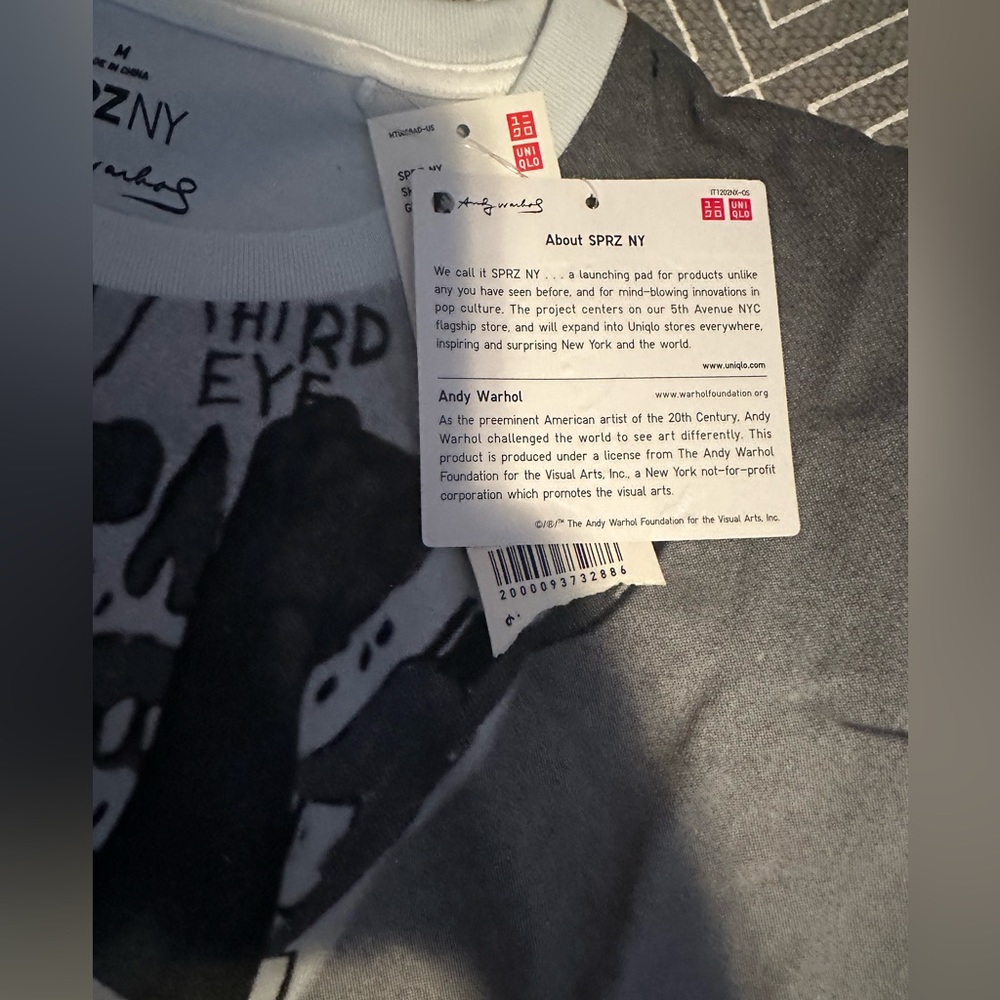 Uniqlo x SPRZ NY - Andy Warhol Short Sleeve Graphic T-Shirt Basquiat - Picture 6 of 8